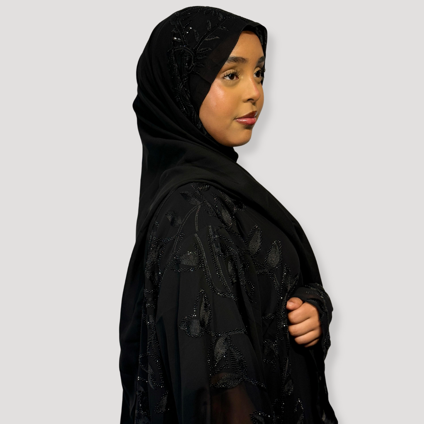 Single chiffon abaya