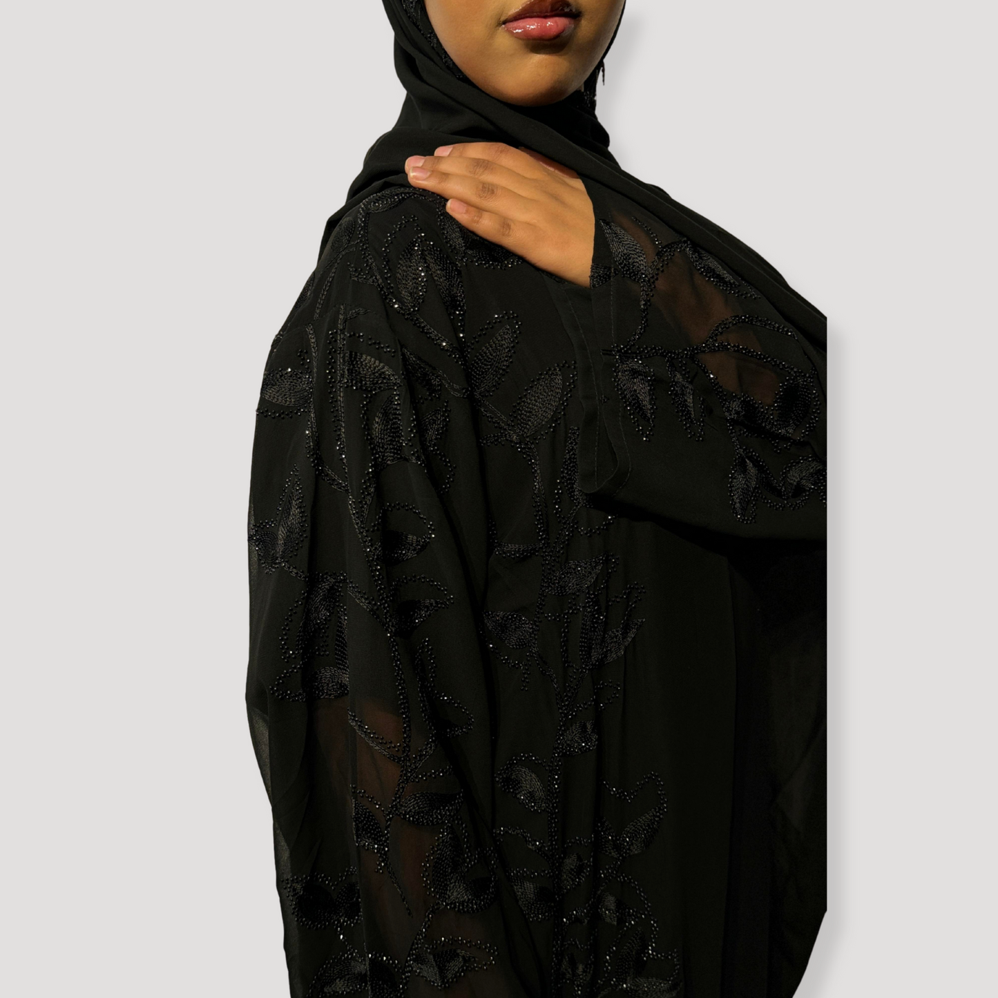 Single chiffon abaya