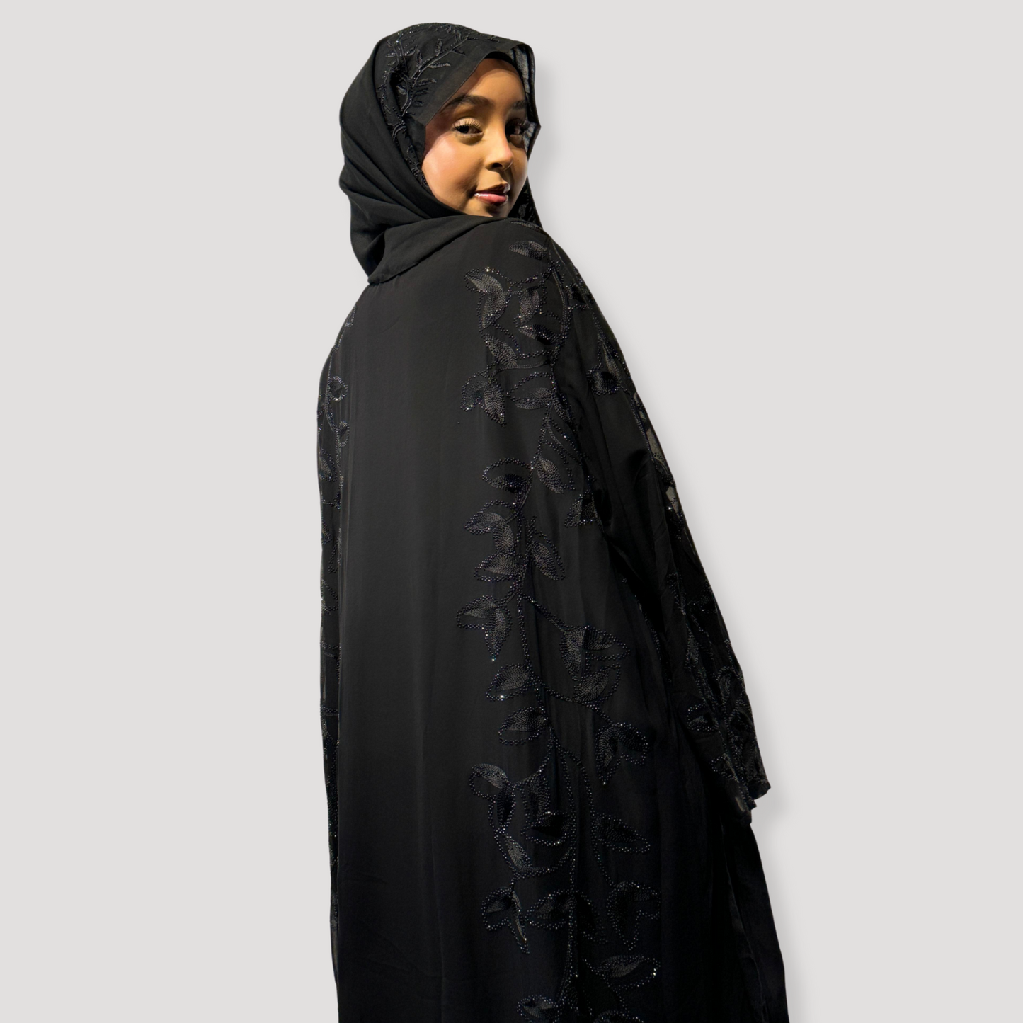 Single chiffon abaya