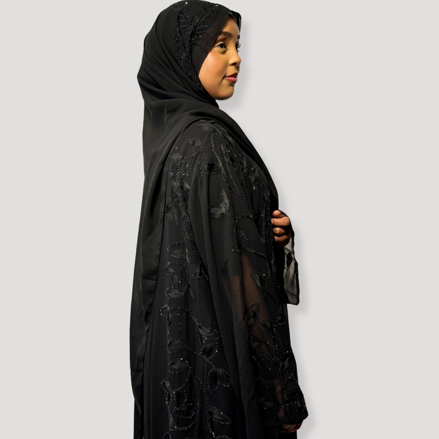 Single chiffon abaya