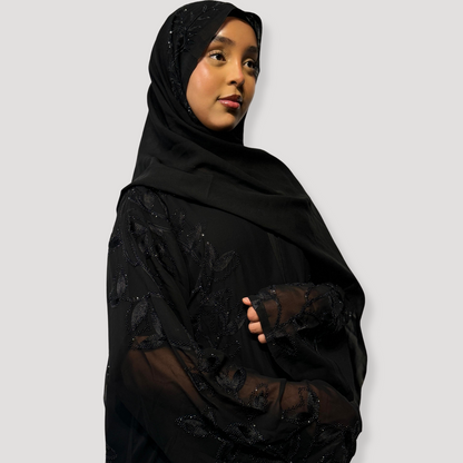Single chiffon  abaya
